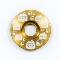 Burgtec x Grip & Pedal Top Cap - Burgtec Bullion Gold