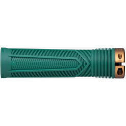 Race Face Chester Lock On Grips - Limited Edition - Forest Green/Kash Money