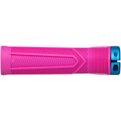 Race Face Chester Lock On Grips - Limited Edition - Magenta/Turquoise