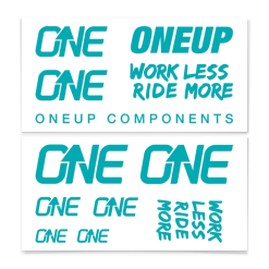 OneUp Components Decal Kit - Turquoise