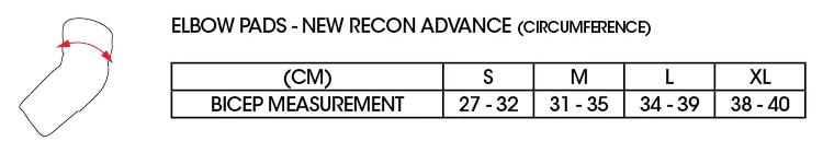 SixSixOne 661 Recon Advanced Elbow Pads Sizing