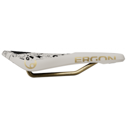 Ergon SM Downhill Comp Saddle - Vali Höll Edition - White/Gold