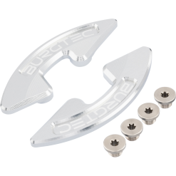 Burgtec Chainring Bash Guard - Pair/Rhodium Silver