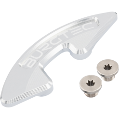 Burgtec Chainring Bash Guard - Single/Rhodium Silver