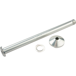 Burgtec Yeti 171mm Rear Axle - Rhodium Silver