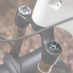 Oak Components Air Valve Fork Cap - Lunar Grey