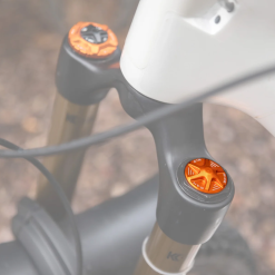 Oak Components Air Valve Fork Cap - Orange