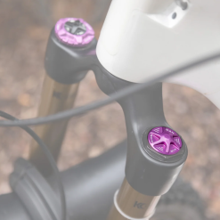 Oak Components Air Valve Fork Cap - Purple